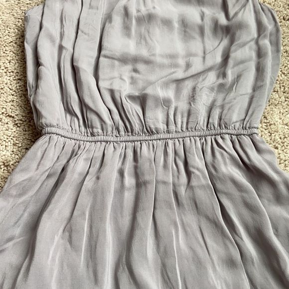 Spring maxi dress, grey blue teal pastel casual dress long dress - Picture 4 of 6